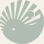 icon/logo sage van SunnaMáni pattern design-soft modern fabric & wallpaper