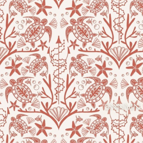 Turtle Sea World-terracotta Sample-design by SunnaMáni