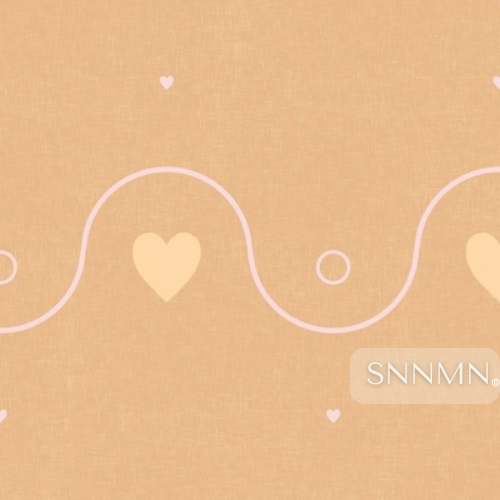 Wave Wallpaper - All-Over Scallop with Hearts Design by SunnaMáni