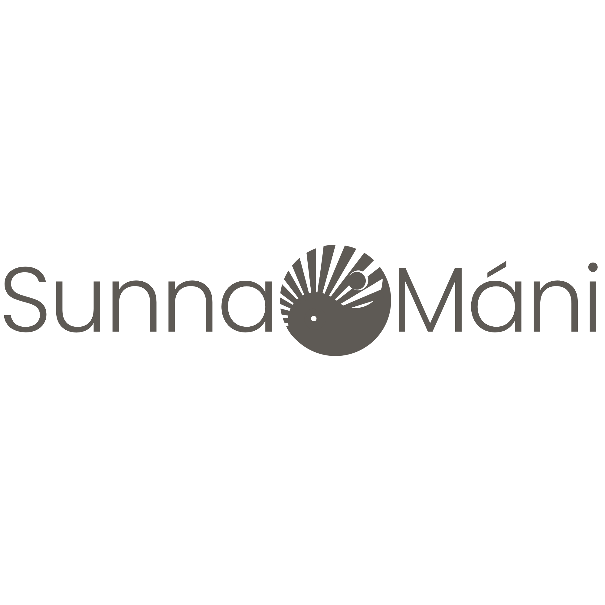 logo van SunnaMáni-soft charcoal on transparent